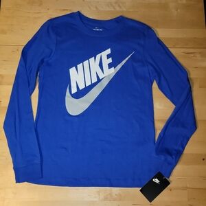Nike Blue Long Sleeve Shirt